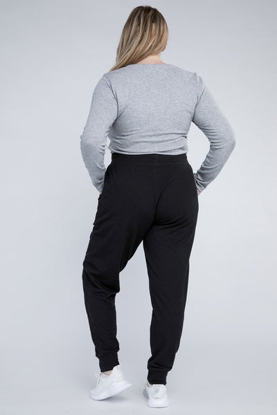 Plus-Size Jogger Pants  | KIKI COUTURE