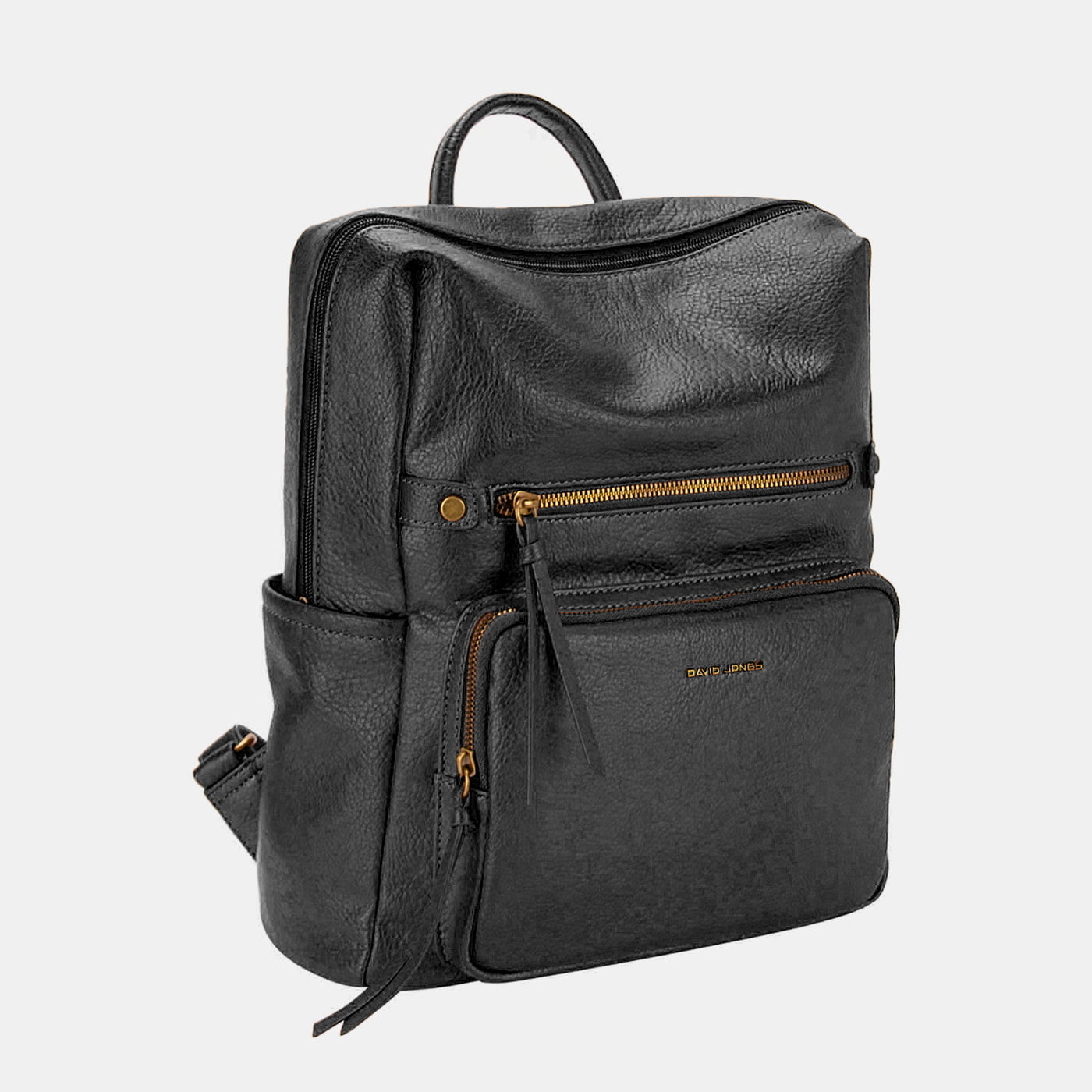 David Jones PU Leather Backpack Bag  | KIKI COUTURE