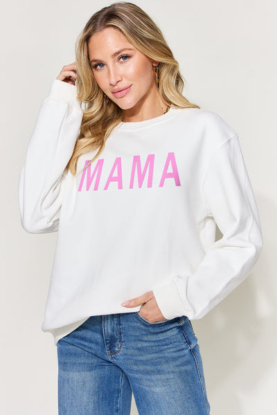 Simply Love Full Size MAMA Long Sleeve Sweatshirt  | KIKI COUTURE