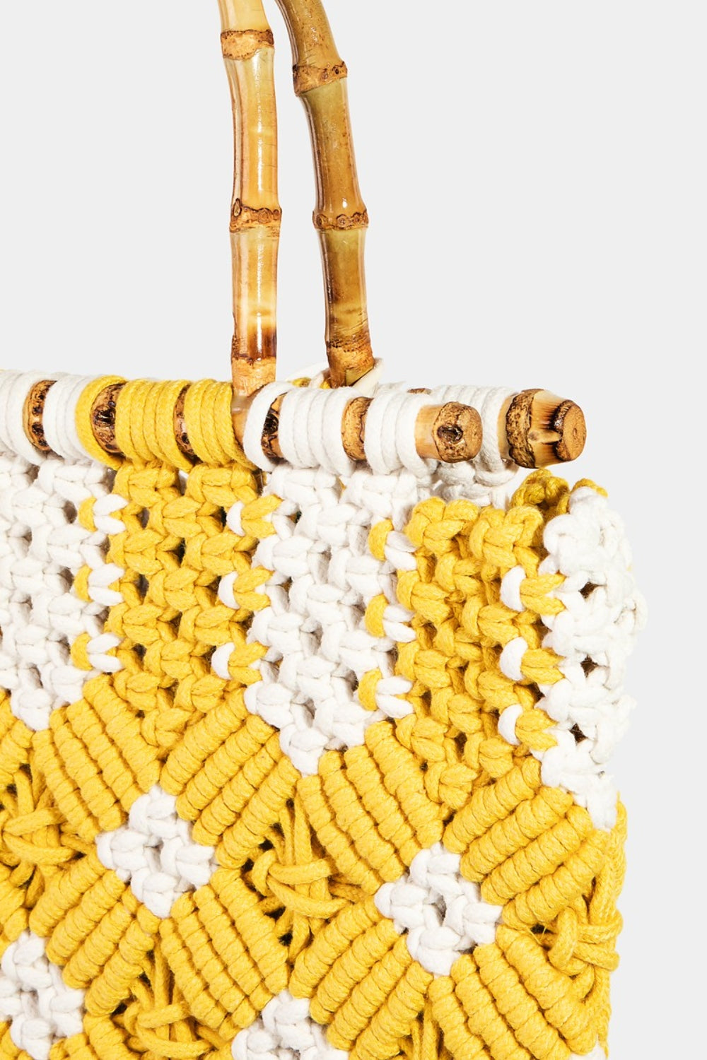 Fame Wooden Handle Braided Handbag  | KIKI COUTURE