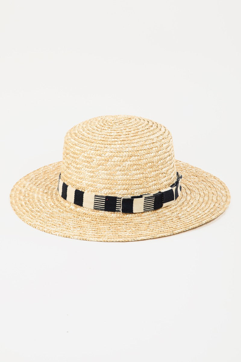 Fame Strap Wide Brim Straw Hat  | KIKI COUTURE