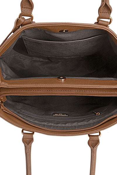 David Jones Structured Leather Handbag  | KIKI COUTURE