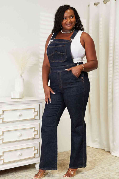 Judy Blue Full Size High Waist Classic Denim Overalls  | KIKI COUTURE