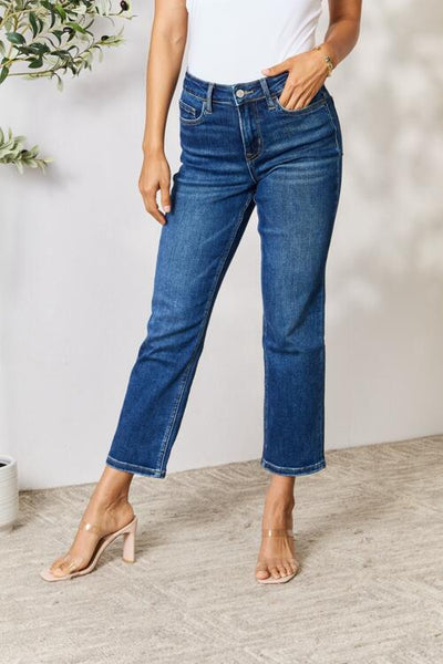 BAYEAS Cropped Straight Jeans  | KIKI COUTURE