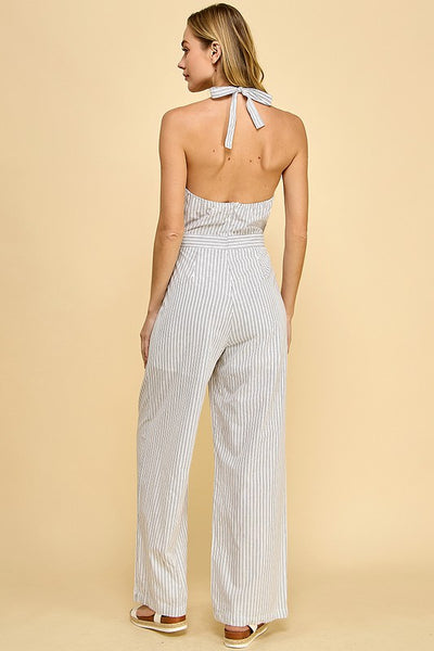 Striped Jumpsuit  | KIKI COUTURE-Women's Clothing, Designer Fashions, Shoes, Bags