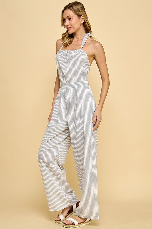 Striped Jumpsuit  | KIKI COUTURE-Women's Clothing, Designer Fashions, Shoes, Bags
