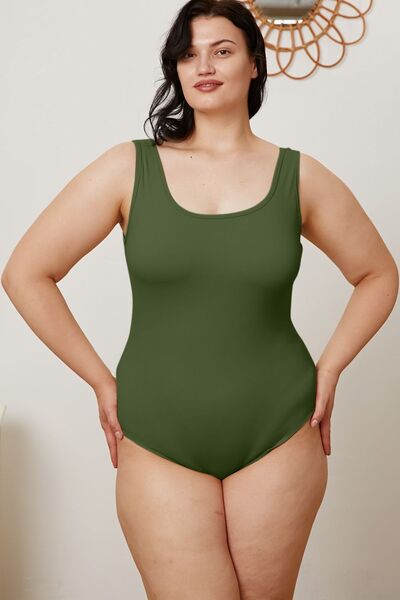 Basic Bae Full Size Square Neck Sleeveless Bodysuit  | KIKI COUTURE