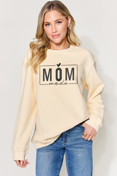 Simply Love Full Size Letter Graphic Long Sleeve Sweatshirt  | KIKI COUTURE