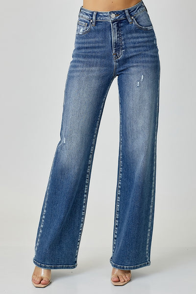 RISEN High Waist Wide Leg Jeans  | KIKI COUTURE