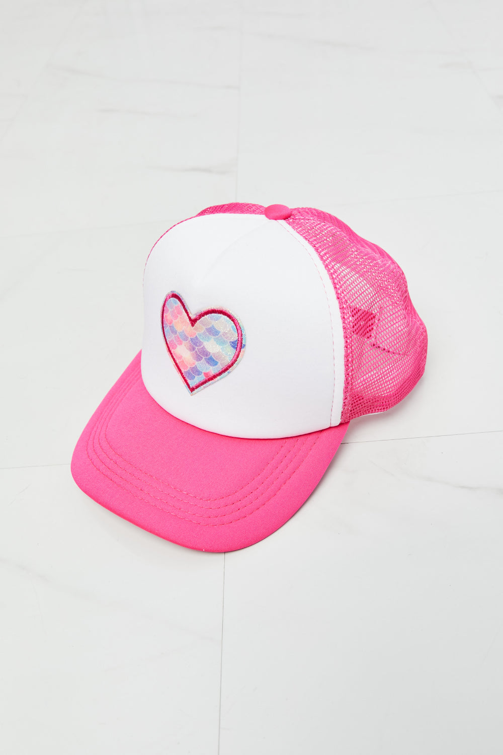 Fame Falling For You Trucker Hat in Pink  | KIKI COUTURE