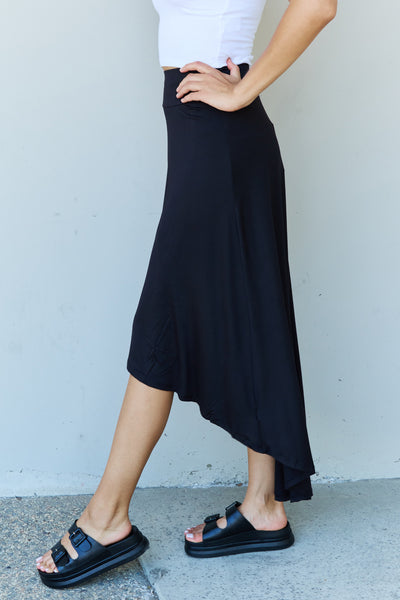 Ninexis First Choice High Waisted Flare Maxi Skirt in Black  | KIKI COUTURE