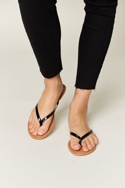 WILD DIVA PU Leather Open Toe Sandals  | KIKI COUTURE