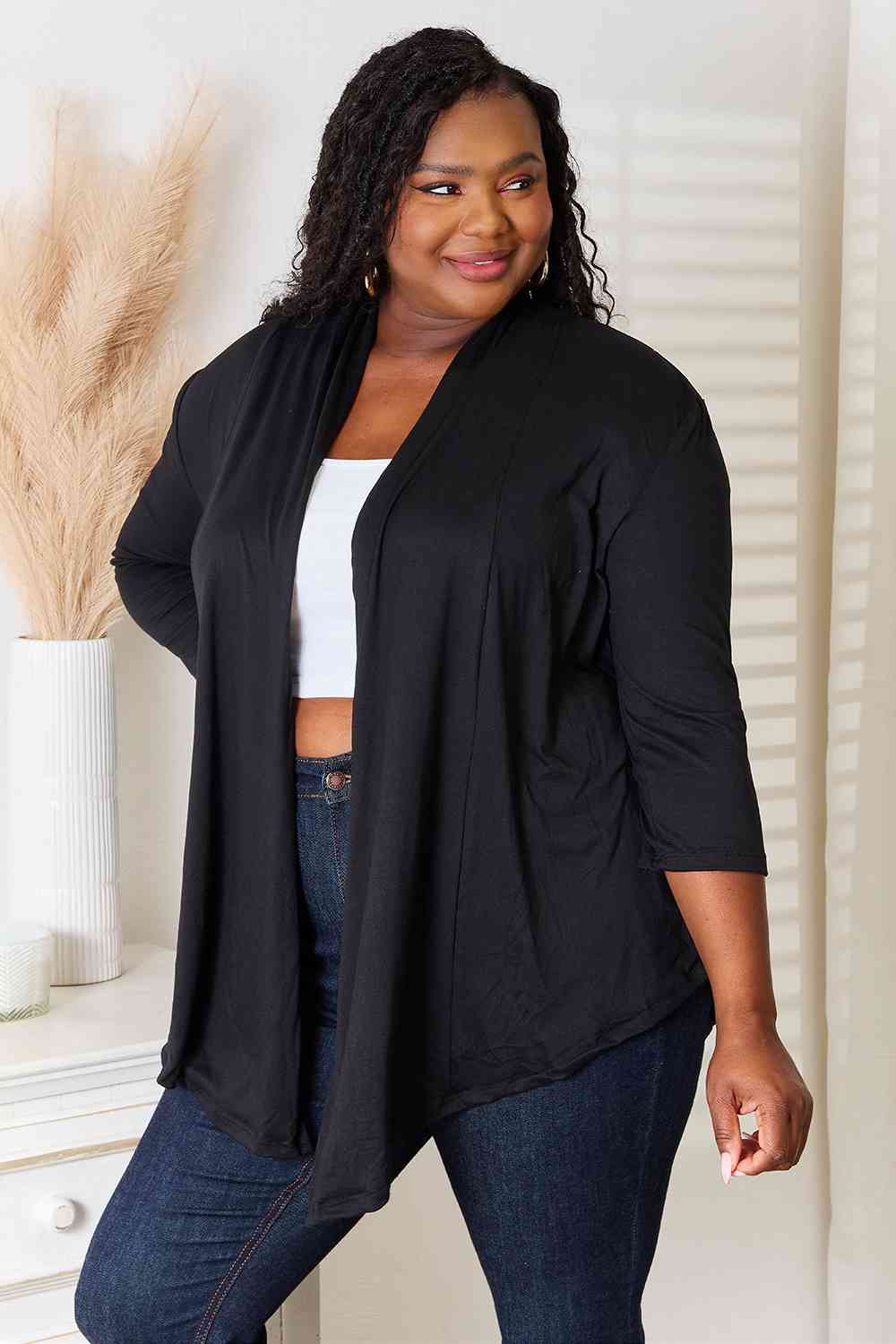 Culture Code Full Size Open Front Cardigan  | KIKI COUTURE