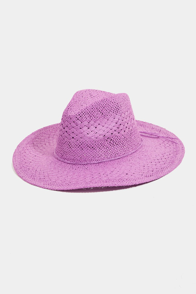 Fame Straw Braided Sun Hat  | KIKI COUTURE