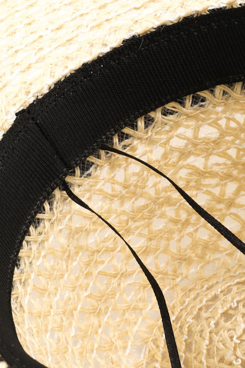 Fame Wide Brim Straw Weave Sun Hat  | KIKI COUTURE