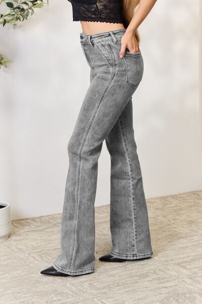 Kancan High Waist Slim Flare Jeans  | KIKI COUTURE