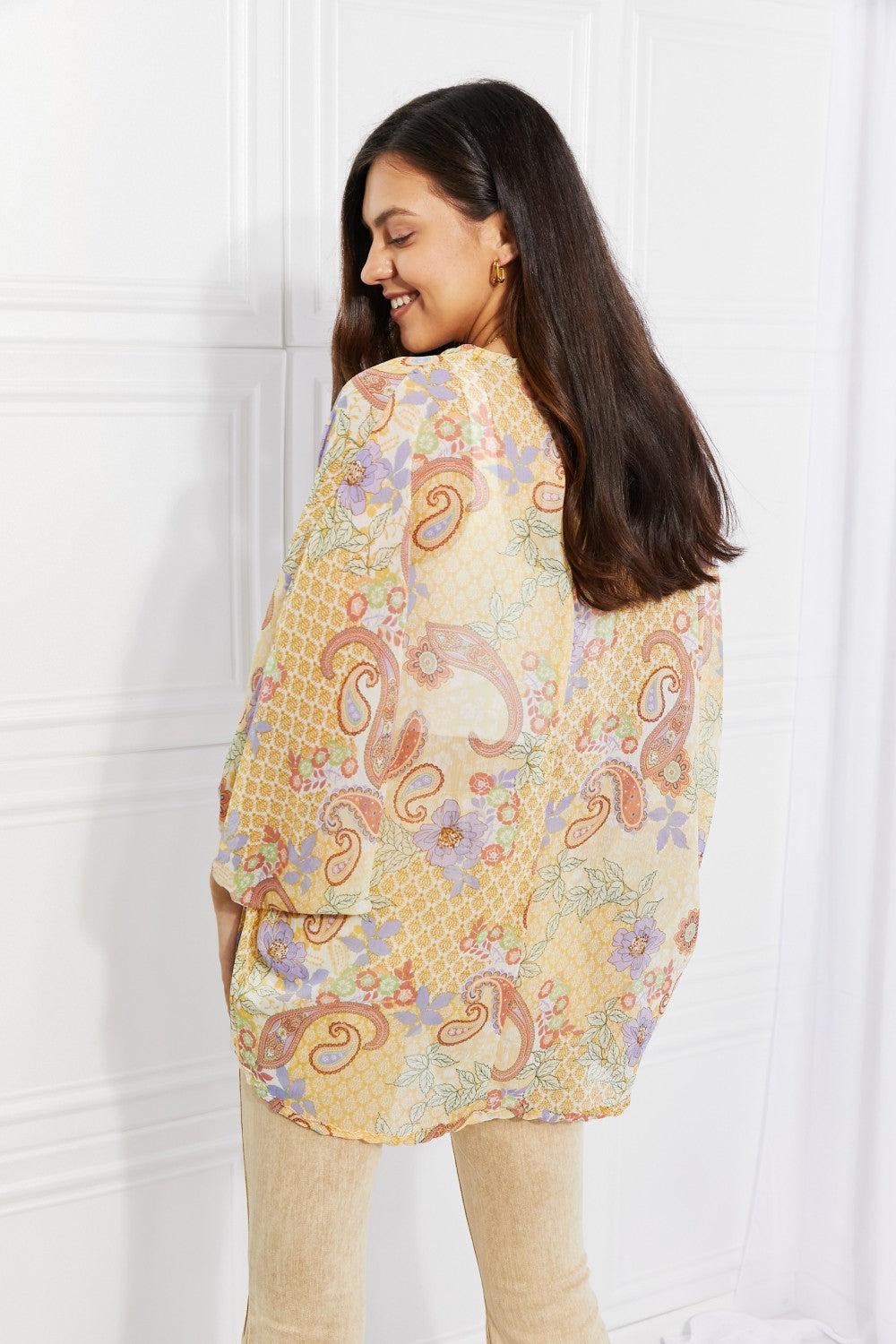 Culture Code Full Size Lasting Love Paisley Kimono  | KIKI COUTURE