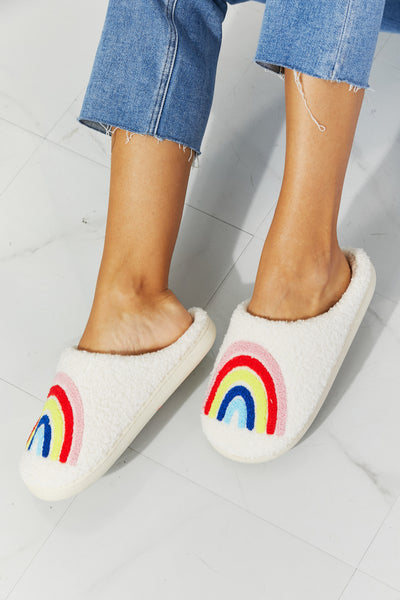 Rainbow Plush Slipper | KIKI COUTURE