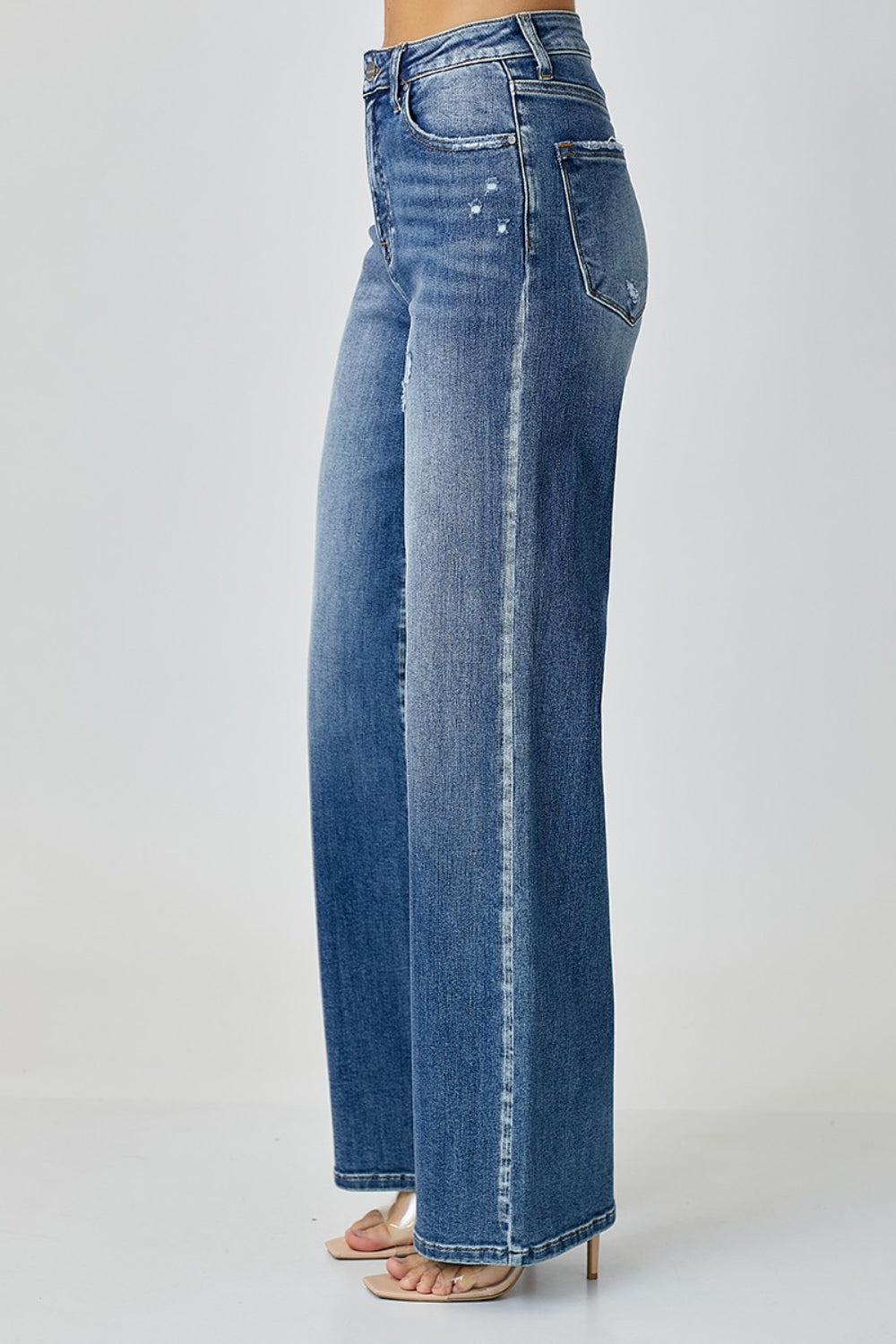 RISEN High Waist Wide Leg Jeans  | KIKI COUTURE
