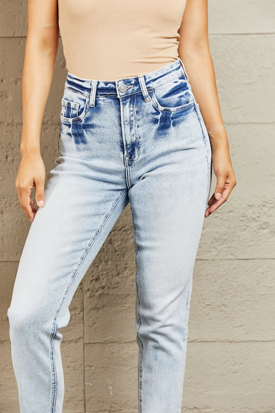 BAYEAS High Waisted Accent Skinny Jeans  | KIKI COUTURE