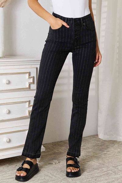 Kancan Striped Pants with Pockets  | KIKI COUTURE