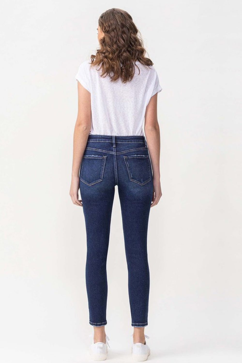 Lovervet Full Size Chelsea Midrise Crop Skinny Jeans  | KIKI COUTURE