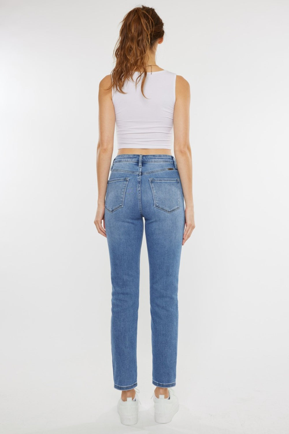 Kancan Full Size Cat's Whiskers High Waist Jeans  | KIKI COUTURE