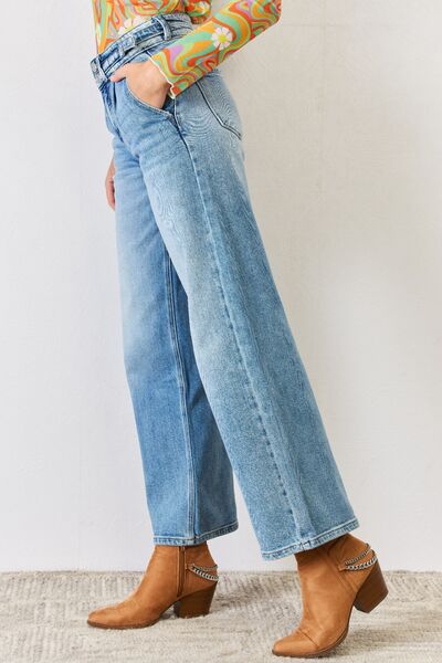 Kancan High Waist Wide Leg Jeans  | KIKI COUTURE