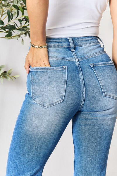 BAYEAS Raw Hem Skinny Jeans  | KIKI COUTURE