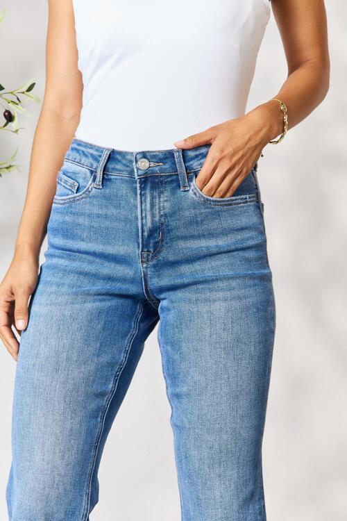 BAYEAS Full Size High Waist Straight Jeans  | KIKI COUTURE