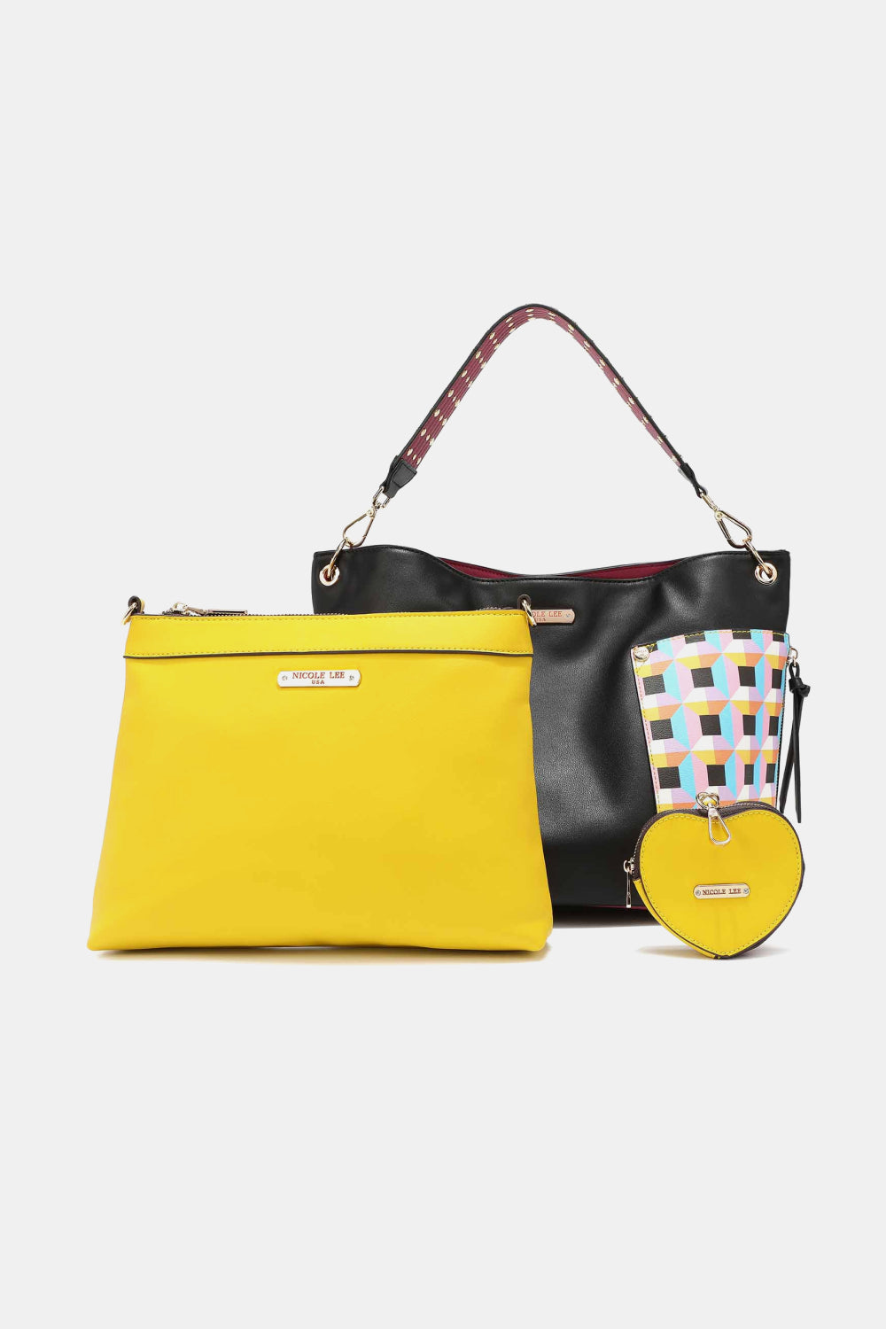 Nicole Lee USA Quihn 3-Piece Handbag Set  | KIKI COUTURE