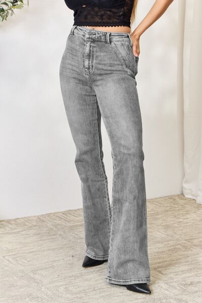 Kancan High Waist Slim Flare Jeans  | KIKI COUTURE