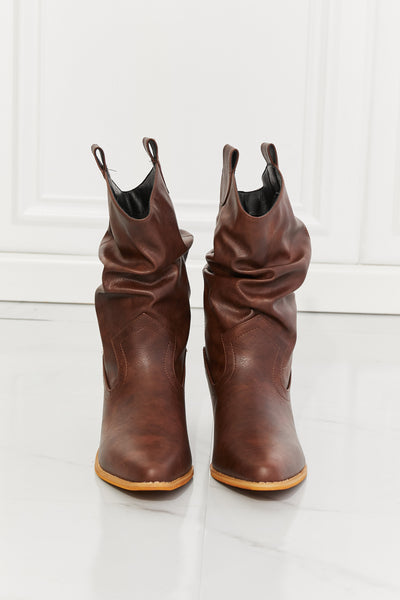Better in Texas Scrunch Cowboy Boots in Brown | KIKI COUTURE