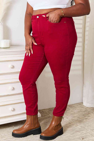 Judy Blue Full Size High Waist Tummy Control Skinny Jeans  | KIKI COUTURE