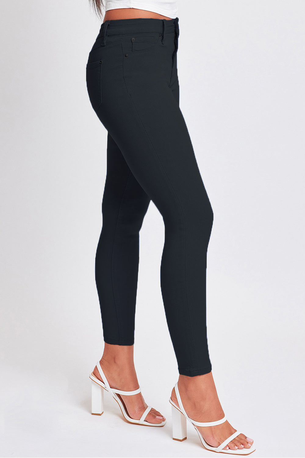 YMI Jeanswear Full Size Hyperstretch Mid-Rise Skinny Pants  | KIKI COUTURE